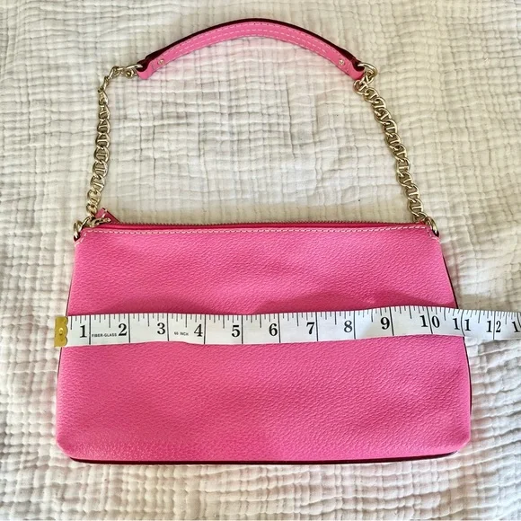 Kate Spade | Pink Leather Shoulder Zip Purse Handbag - Picture 3 of 9
